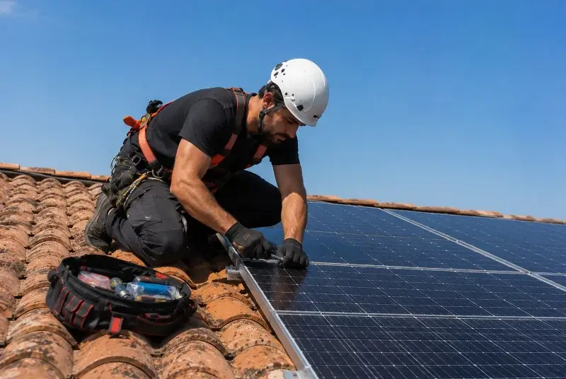 Maintenance et monitoring de panneaux solaires à Congénies